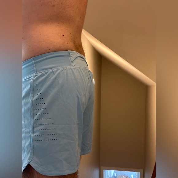 Under Armour Light Blue Men's Swim Trunks - Picture 2 of 3